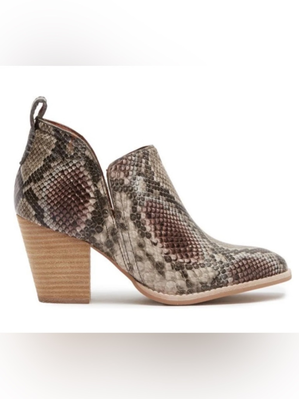 Jeffrey Campbell Rosalee Leather Snake
Print Ankle Booties Size 6